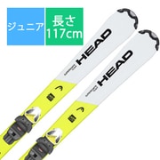 スキー板「HEAD Supershape Team Easy JRS 117cm」＋ビンディング「HEAD JRS 4.5 GW CA BR.80」セット [22-23モデル ジュニア]