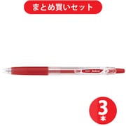 パイロット PILOT P-LJU10EF-R [ゲルインキボールペン Juice（ジュース） 極細0.5mm レッド パック入り] ×3本セット