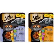 【まとめ買い割引】シーバ デュオ まぐろと鶏ささみアソートセット [「香りのまぐろ味セレクション」 ＋ 「鶏ささみ味と海のセレクション」]