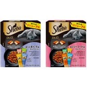 【まとめ買い割引】シーバ デュオ まぐろと贅沢シーフードアソートセット [「香りのまぐろ味セレクション」 ＋ 「贅沢シーフード味セレクション」]