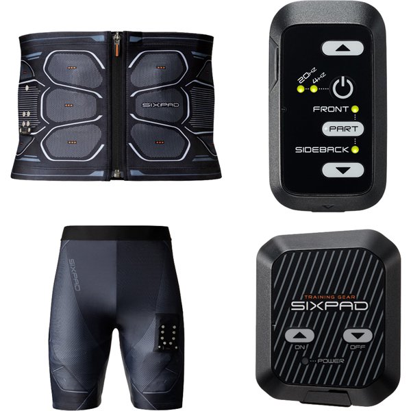 【まとめ買い割引】 MTG エムティージー SIXPAD Powersuit Core Belt（Mサイズ） ＋ Hip＆Leg MEN（Sサイズ）セット