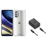 【期間限定お買い得セット】モトローラ moto g52j 5G(パールホワイト) + 純正ACアダプター セット