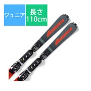 スキー板「ノルディカ TEAM J R FDT 0A134500001 110cm」+ビンディング「ノルディカ JR 4.5 FDT 0C9024MF001 ブラック/ホワイト」セット [22-23モデル ジュニア]