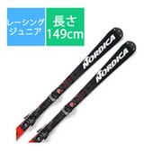 スキー板「ノルディカ DOBERMANN SLJ PLATE  0A122200001 149cm」+ビンディング「ノルディカ RACE 8 0C017000001 ブラック/フローレッド」セット [22-23モデル ジュニアレーシング]