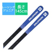 スキー板「SALOMON S/RACE FIS Jr GS L47029300 145cm」+ビンディング「SALOMON Z10  L3987790010 Black/White 80mmブレーキ」セット [22-23モデル ジュニアレーシング]
