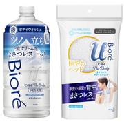【らくらくカートイン】ビオレ ビオレu ザ ボディ 「泡タイプ ピュアリーサボンの香り つめかえ用」+「まさつレスボディスティック」セット
