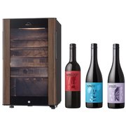 【期間限定 まとめ買い割引】「SG-121GS（WB） [GrandCellar（グランセラー） ワインセラー 49本収納 右開き(左右付替可能) 1温度タイプ 酷暑対応 ウッドブラウン]」＋「ビコーズ/フィラディスBecause,シリーズ 赤 3本セット 750ml×3本 」セット
