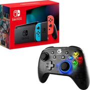 Nintendo Switch＆モバイルゲーミングコントローラーお買い得セット [Nintendo Switch Joy-Con（L） ネオンブルー/（R） ネオンレッド ＋ GameSir T4 Pro]