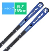 スキー板「SALOMON S/RACE FIS SL With X LAB L47046900 165cm」+プレート「SALOMON P68」+ビンディング「SALOMON X16 LAB L4177370003 Blue ブレーキ70mm」セット [23-24 モデル レーシング]