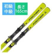 スキー板「フィッシャー RC4 POWER TI TWIN POWERRAIL A07823 165cm」+ビンディング「フィッシャー RS10 GW POWERRAIL T40821 ブレーキ78mm」セット [24-25 Newモデル 初級・中級]