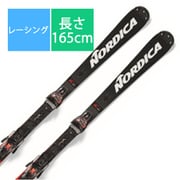 スキー板「ノルディカ DOBERMANN SL WC PLATE 0A121400001 165cm」+ビンディング「ノルディカ X-COMP 12 0C016600001 ブラック/フローレッド」セット [23-24 モデル レーシング]