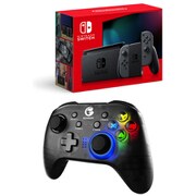 Nintendo Switch＆モバイルゲーミングコントローラーお買い得セット [Nintendo Switch Joy-Con（L）/（R） グレー ＋ GameSir T4pro]