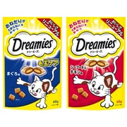 【まとめ買い割引】「ドリーミーズ 毛玉ケア まぐろ味 60g [猫用おやつ]」＋「DRE3 [ドリーミーズ シーフードチキン 60g]」セット