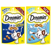 【まとめ買い割引】「ドリーミーズ 毛玉ケア まぐろ味 60g [猫用おやつ]」＋「ドリーミーズ ミルク味 60g」セット