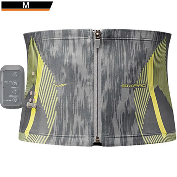 SIXPAD シックスパッド SIXPAD Powersuit Core Belt（パワースーツ コアベルト） グレー 男女兼用 Mサイズ（腹囲 72～90cm） SIXPAD CLUB対応 ＋ 専用コントローラー