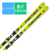 スキー板「FISCHER RC4 WORLDCUP GS WOMEN M-PLATE FIS STANDARD A03023 183cm」+ビンディング「FISCHER RC4 Z17 FREEFLEX ST T00420 ブレーキ85mm」セット [24-25 モデル レーシング]