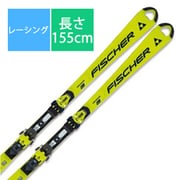スキー板「FISCHER RC4 WORLDCUP SL WOMEN M-PLATE FIS STANDARD A04623 155cm」+ビンディング「FISCHER RC4 Z17 FREEFLEX ST T00420 ブレーキ85mm」セット [24-25 モデル レーシング]