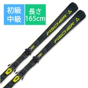 スキー板「FISCHER RC4 POWER TWIN POWERRAIL A07923 165cm」+ビンディング「FISCHER RS10 GW Powerrail T40821 ブレーキ78mm」セット [24-25 Newモデル 初級・中級]
