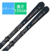 スキー板「FISCHER ASPIRE SLR PRO A30623 155cm」+ビンディング「FISCHER RS9 GW SLR T41021 ブレーキ78mm」セット [24-25 Newモデル レディース]