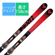 スキー板「ロシニョール HERO GS PRO R21 PRO RALDR01 158cm」+ビンディング「LOOK NX 10 GW FCLAN03 BLACK HOT RED ブレーキ73mm」セット [22-23モデル ジュニアレーシング]