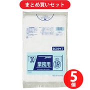 ジャパックス TM28 ジャパックス メタロセン配合ポリ袋 20L透明10枚0.020 ×5個セット