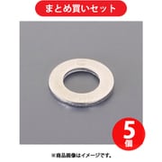 エスコ ESCO EA949HH-75 M10 平ワッシャー（ステンレス製/10枚） ×5個セット
