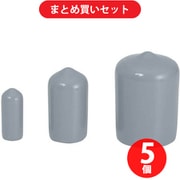 岩田製作所 HLGY250-P IWATA 保護キャップ 丸 （1個入） 灰 ×5個セット