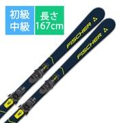 スキー板「FISCHER RC ONE F17 TWIN PO A32523 167cmcm」+ビンディング「FISCHER RS10 GW Powerrail T40821 ブレーキ78mm」セット [24-25 Newモデル 初級・中級]