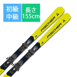 スキー板「FISCHER RC4 SPEED SLR PRO A55123 155cmcm」+ビンディング「FISCHER RS9 GW SLR T41021 ブレーキ78mm」セット [24-25 モデル 初級・中級]