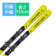 スキー板「FISCHER RC4 SPEED SLR PRO A55123 155cmcm」+ビンディング「FISCHER RS9 GW SLR T41021 ブレーキ78mm」セット [24-25 Newモデル 初級・中級]