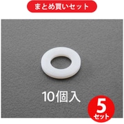 エスコ ESCO EA949ZA-162 M16/17.0x30.0x3.0mm 平ワッシャー(ナイロン製/10枚) ×5個セット