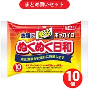 【らくらくカートイン】 ホッカイロ ぬくぬく日和 貼るタイプ レギュラー 10個 10セット [カイロ 貼るタイプ]