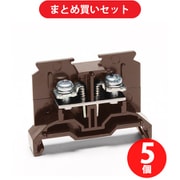 東洋技研 PTU-20AG PTU-AGシリーズ レール取付型端子台 M3.5/2mm2 22A ×5個セット