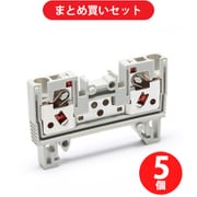 東洋技研 VTZ-2.5/2 VTZシリーズ レール付型端子台 1：1結線 ×5個セット