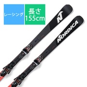 スキー板「ノルディカ DOBERMANN SLR DC RACE 0A352700001 BK/RD 155cm」+ビンディング「ノルディカ X-COMP 14 0C3200CD001 GW BK/BK」セット [24-25 モデル レーシング]