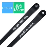 スキー板「ヴェクターグライド MAXI M21 BLACK & WHITE 180cm」 +ビンディング「マーカー X COMP 16 6920U1MS ブラック×フローレッド ブレーキ70mm」セット [24-25 Newモデル レーシング]