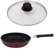 【まとめ買い割引】「VVT-F24 [ベルベッティ フライパン 24cm]」＋「UYG-24 [ウルシヤマ ガラス蓋 24cm]」セット