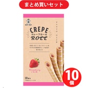 旺旺ジャパン クレープロール いちご味 10本 ×10個セット