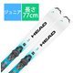 スキー板「Supershape Team Easy JRS 314504 wh/bl 77cm」+ビンディング「JRS 4.5 GW CA 100923 solid black/speed blue ブレーキ80mm」セット [24-25 モデル ジュニア]