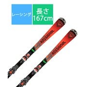 スキー板「ロシニョール HERO ELITE ST TI KONECT RANPH01-167 167cm」+ビンディング「LOOK NX 12 KONECT GW FCLCN03 BLK HOT RED ブレーキ80mm」セット [24-25 Newモデル レーシング]