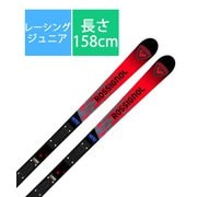 スキー板「ロシニョール ヒーローアスリートジーエスプロ HERO ATHLETE GS PRO RANDR01 158cm」+ビンディング「LOOK NX 10 GW FCLAN03 BLACK HOT RED」セット [24-25 Newモデル ジュニアレーシング]