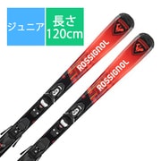 スキー板「ロシニョール HERO JR 100-130 RANJY02-120 120cm」+ビンディング「LOOK KID 4 GW FCKKK01-JY02 BLACK ブレーキ76mm」セット [24-25 Newモデル ジュニア]