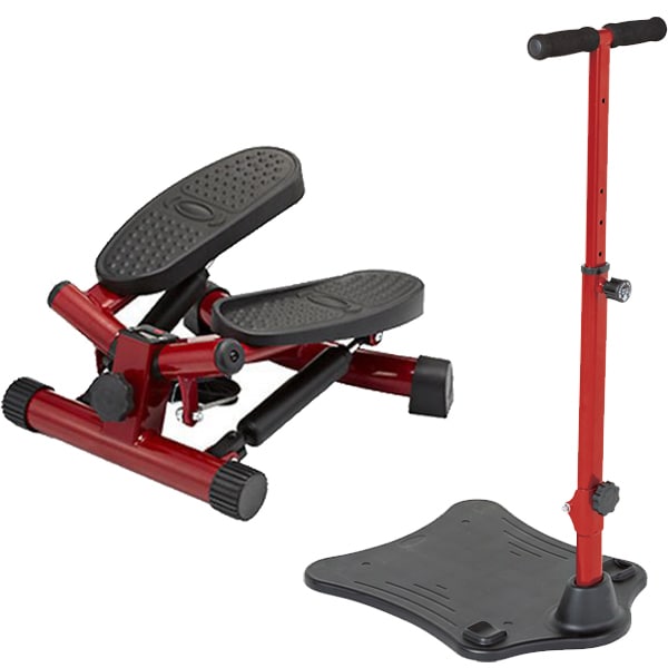 ショップジャパン 健康ステッパーナイスデイ レッド NICE-WS3 ＋ ナイスデイ専用ハンドル レッド