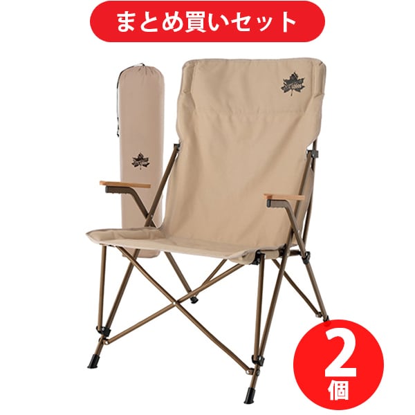 【まとめ買い割引】ロゴス Tradcanvas ダイニングマスターチェア 73173126 ×2個セット