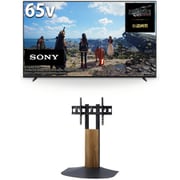 大画面テレビお買い得セット [ソニー XRJ-65X90L BRAVIA XR（ブラビア エックスアール） X90Lシリーズ 65V型 4K液晶テレビ 倍速対応 ＋ スウィング WS-BL840-DB 壁寄せスタンド ロータイプ ダークブラウン]