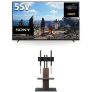 大画面テレビお買い得セット [ソニー BRAVIA XR X90Lシリーズ 55V型 4K液晶テレビ 倍速対応 XRJ-55X90L ＋ スウィング スイーベルタイプ 自立スタンド ブラック WS-J600-BK]