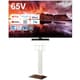 大画面テレビお買い得セット [レグザ 65V型 4K有機ELテレビ 65X8900N ＋ イコールズ 首振り機能付き WALL TVスタンド V3 SW ハイタイプ ウォールナットベース WLTVZ6W38]