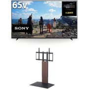 大画面テレビお買い得セット [ソニー BRAVIA XR X90Lシリーズ 65V型 4K液晶テレビ 倍速対応 XRJ-65X90L ＋ イコールズ 首振り機能付き WALL TVスタンド V3 SW ロータイプ ウォールナット WLTVZ5238]