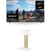 大画面テレビお買い得セット [ソニー BRAVIA XR X90Lシリーズ 65V型 4K液晶テレビ 倍速対応 XRJ-65X90L ＋ イコールズ 首振り機能付き WALL TVスタンド V3 SW ロータイプ ホワイトオーク WLTVZ5232]