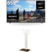 大画面テレビお買い得セット [ソニー BRAVIA XR X90Lシリーズ 65V型 4K液晶テレビ 倍速対応 XRJ-65X90L ＋ イコールズ 首振り機能付き WALL TVスタンド V3 SW ハイタイプ ウォールナットベース WLTVZ6W38]